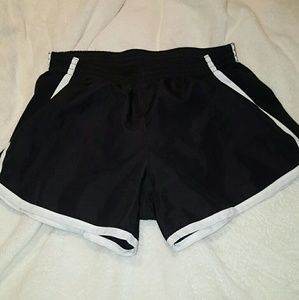 Black workout shorts